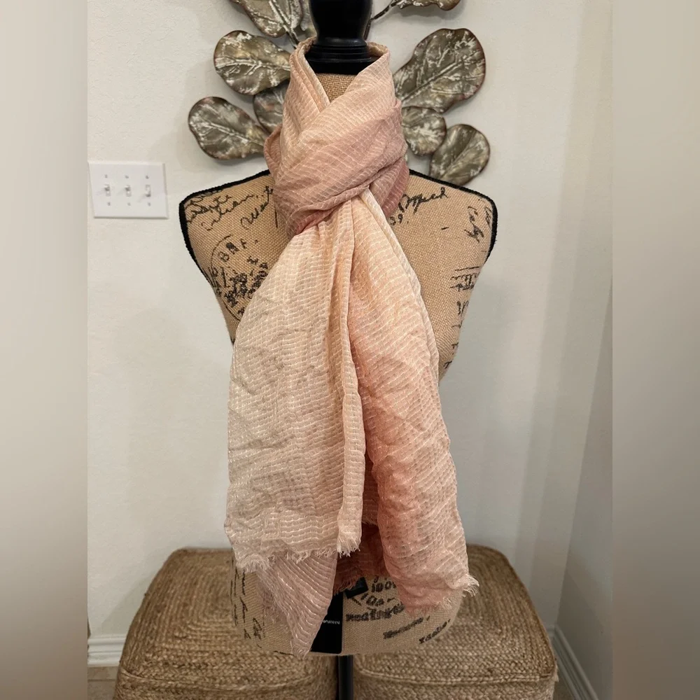 Emporio Armani Pink Ombré Lightweight Scarf